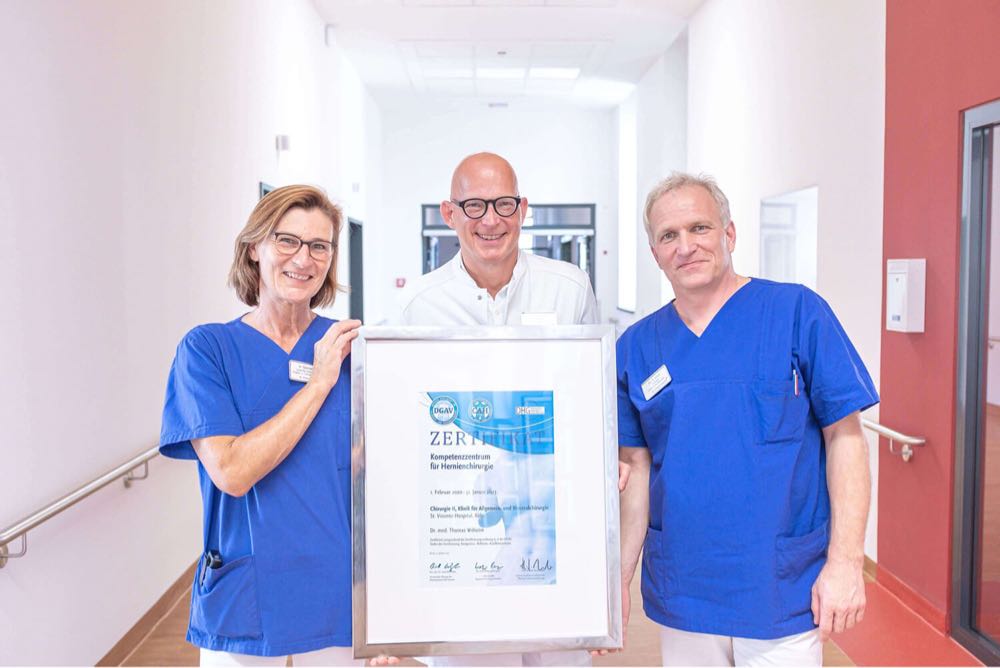 Hernienzentrum-Auszeichnung Hernienzentrum-Auszeichnung